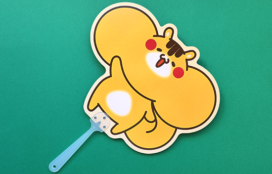 ふわふわぷー様　うちわ